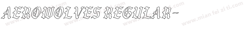 AeroWolves Regular字体转换
